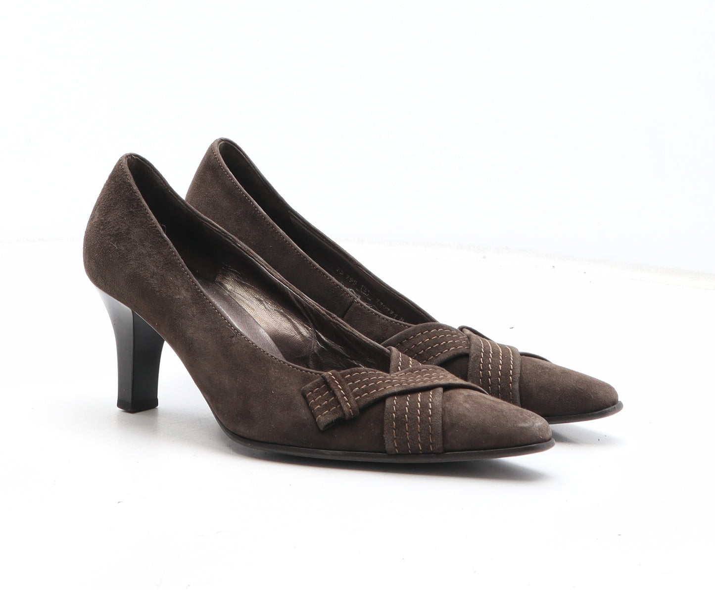 Gabor Womens Brown Leather Court Heel UK