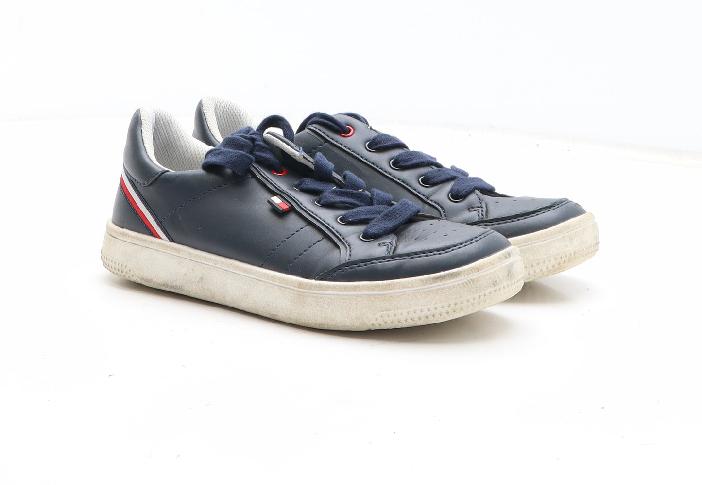 Tommy Hilfiger Boys Blue Synthetic Trainer UK 2