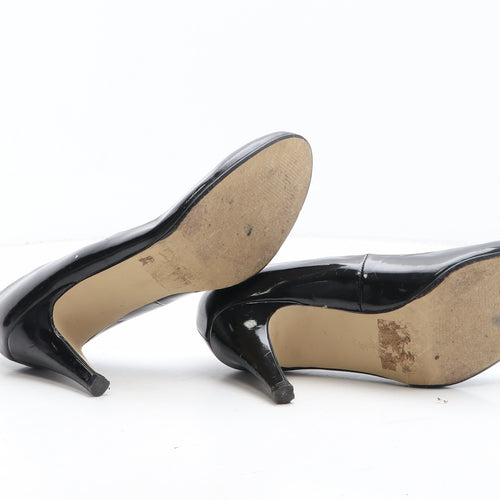 Preworn Womens Black Synthetic Court Heel UK