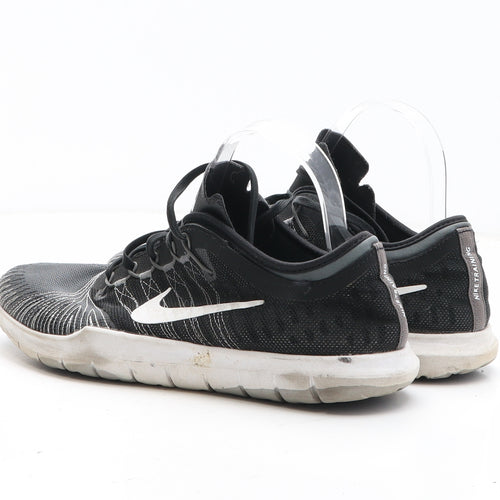 Nike Mens Black Geometric Fabric Trainer UK 6 - Flex Adapt