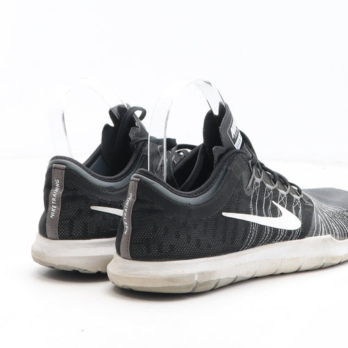 Nike Mens Black Geometric Fabric Trainer UK 6 - Flex Adapt