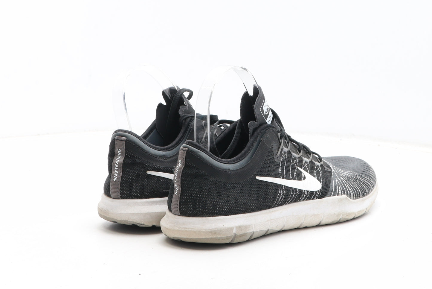 Nike Mens Black Geometric Fabric Trainer UK 6 - Flex Adapt