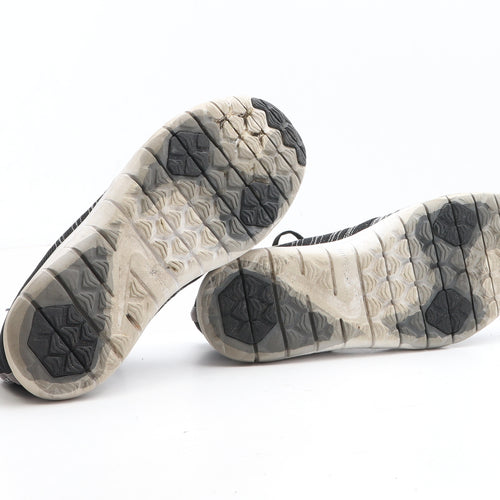 Nike Mens Black Geometric Fabric Trainer UK 6 - Flex Adapt