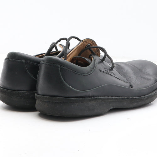Clarks Mens Black Leather Oxford Casual UK 6