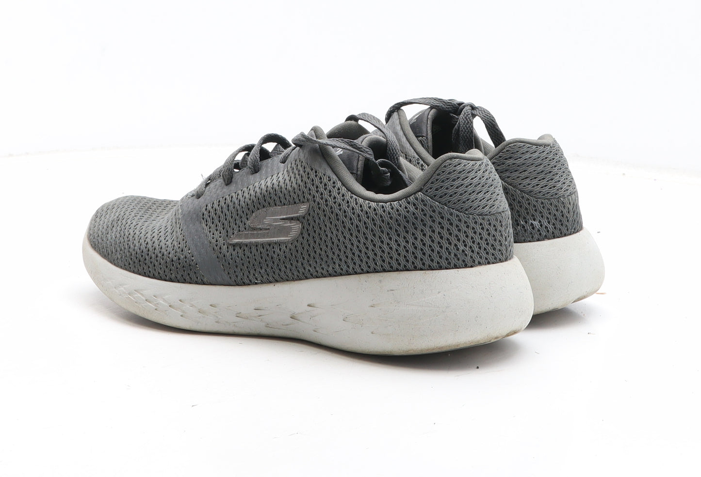 Skechers Womens Grey Fabric Trainer UK