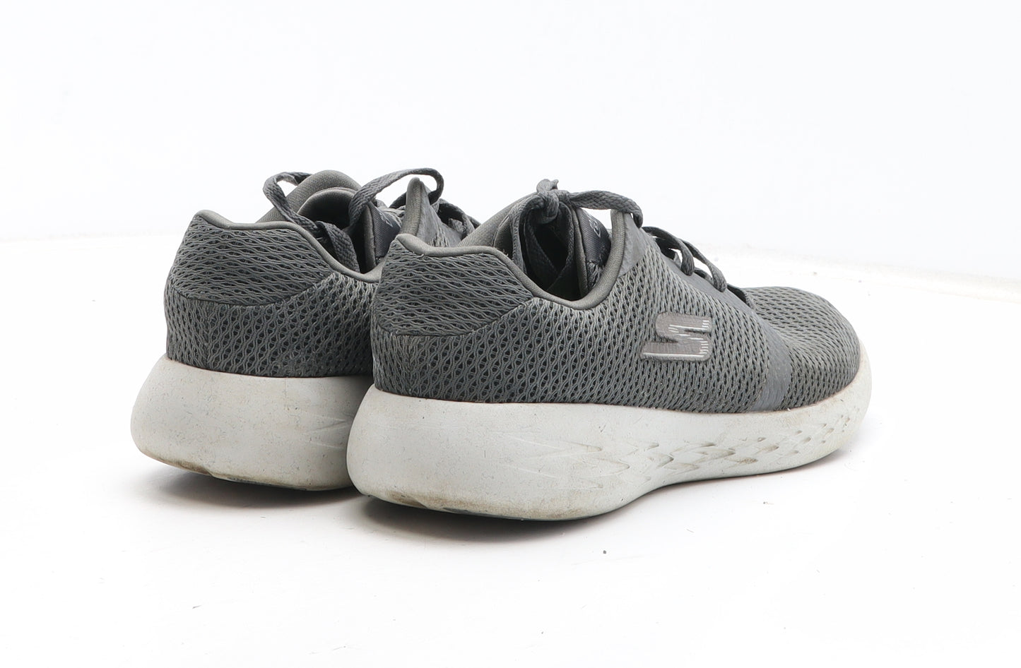 Skechers Womens Grey Fabric Trainer UK