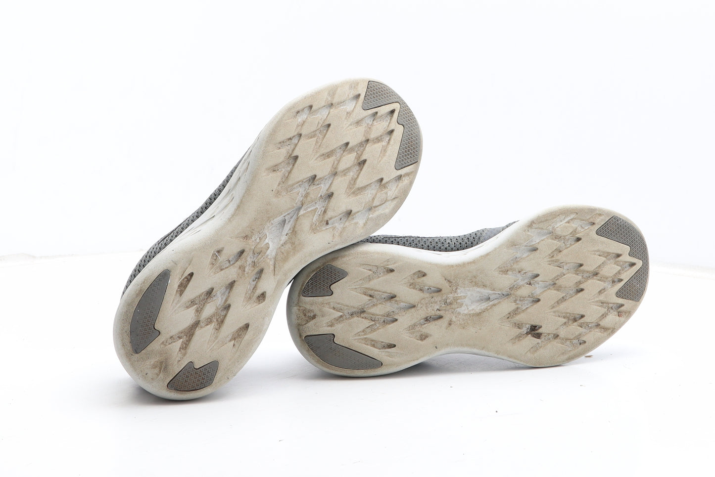 Skechers Womens Grey Fabric Trainer UK