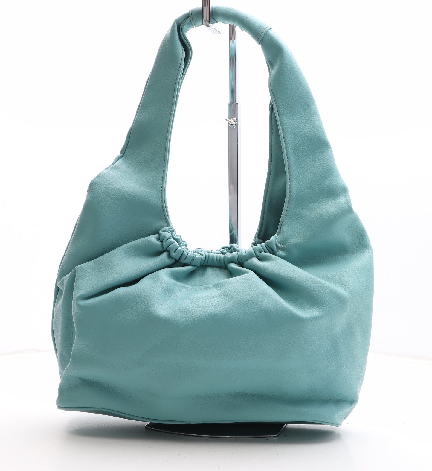 Nine West Womens Green Polyurethane Shoulder Bag Size Medium