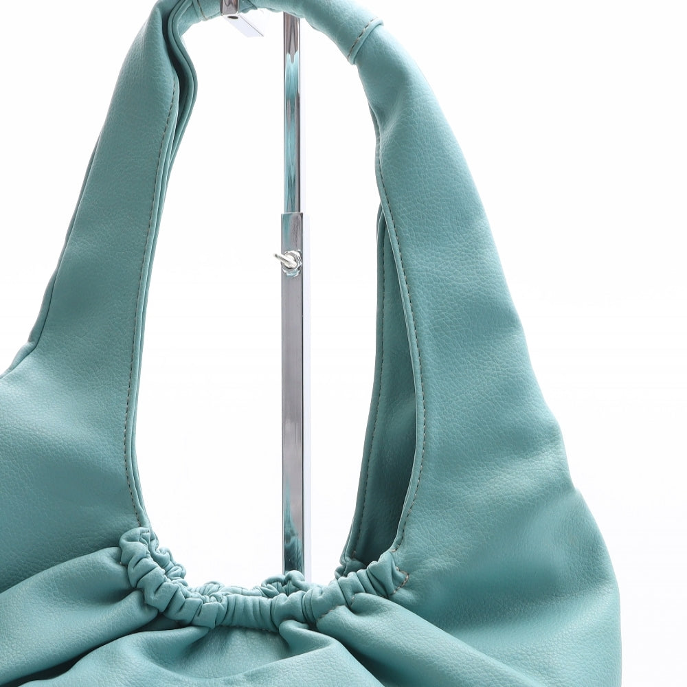 Nine West Womens Green Polyurethane Shoulder Bag Size Medium