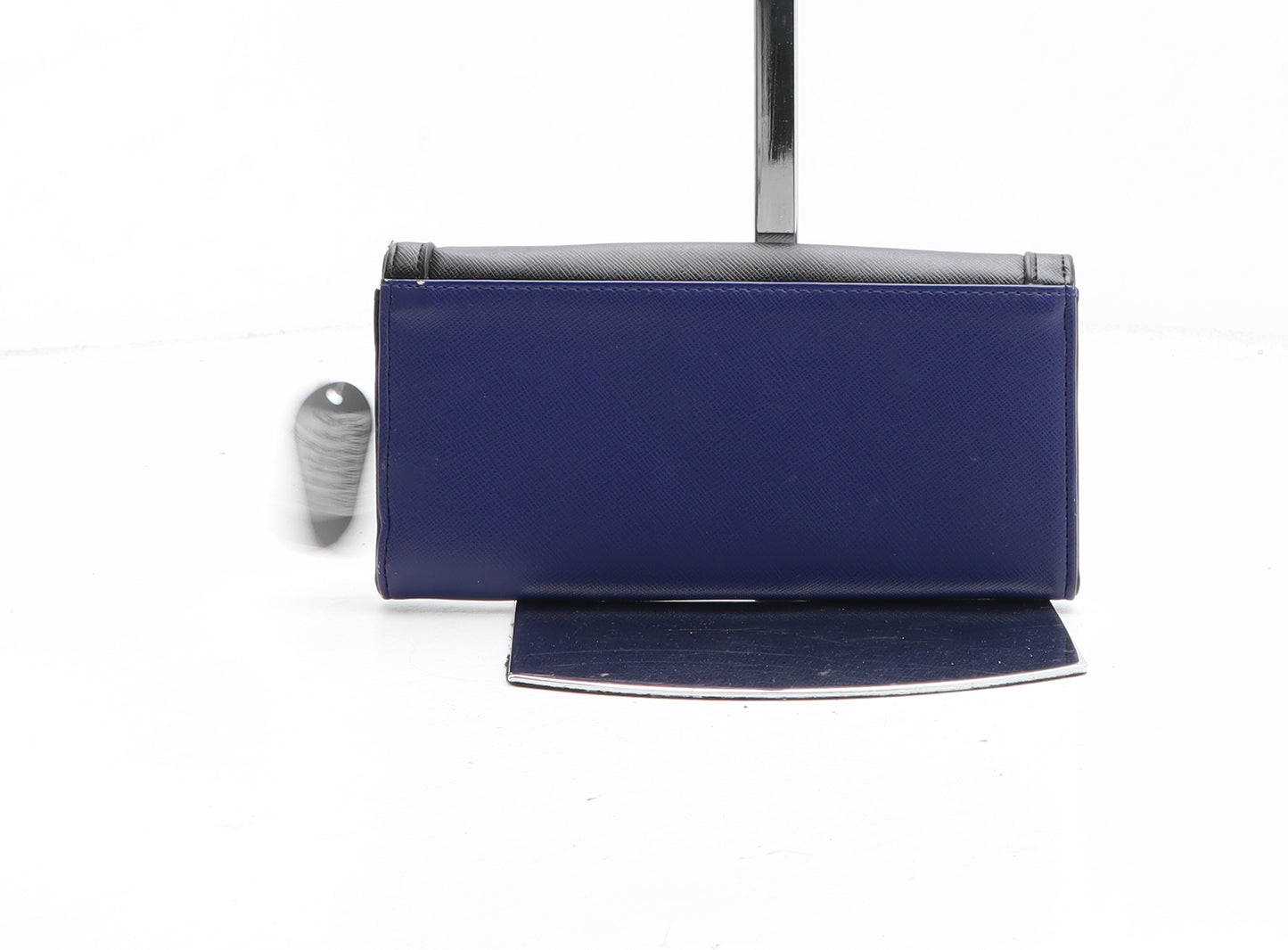 Preworn Womens Multicoloured Colourblock Polyurethane Bow Tie Wallet Size M