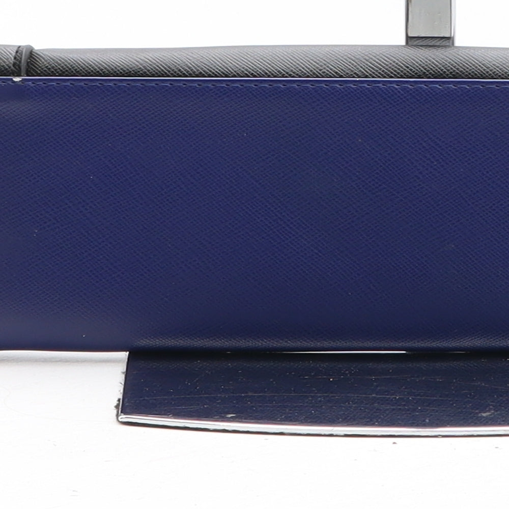 Preworn Womens Multicoloured Colourblock Polyurethane Bow Tie Wallet Size M