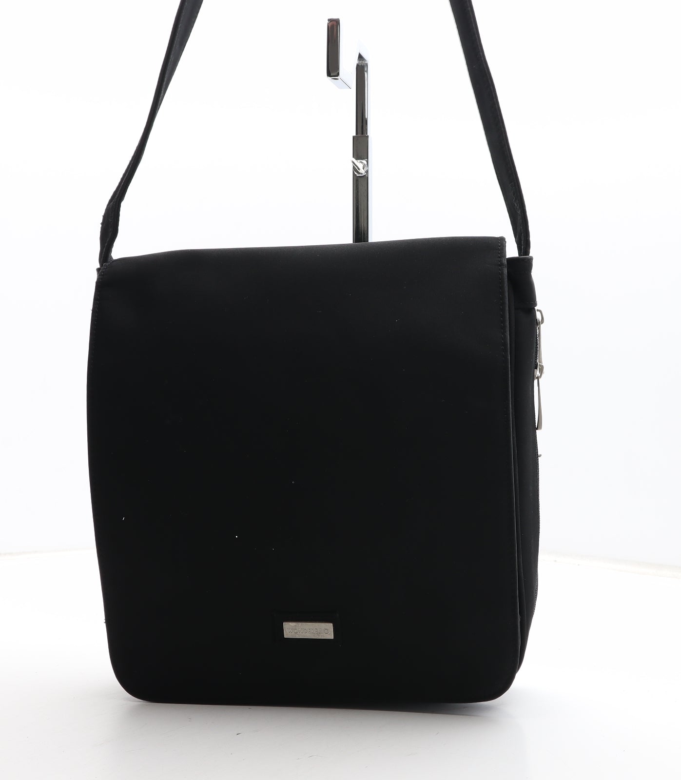 Wonderbag Womens Black Polyester Crossbody Size Medium