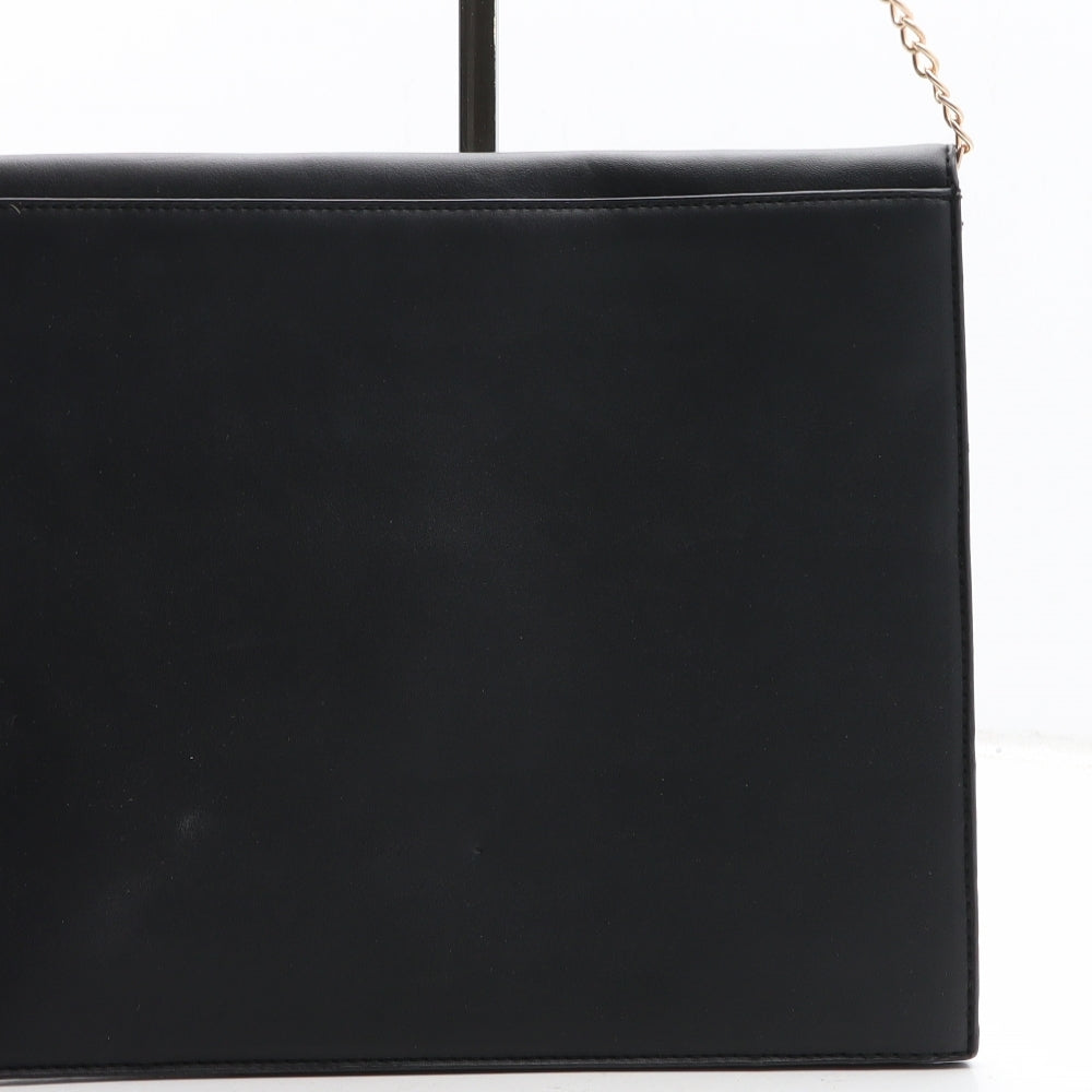 Primark Womens Black Polyurethane Clutch Size Medium