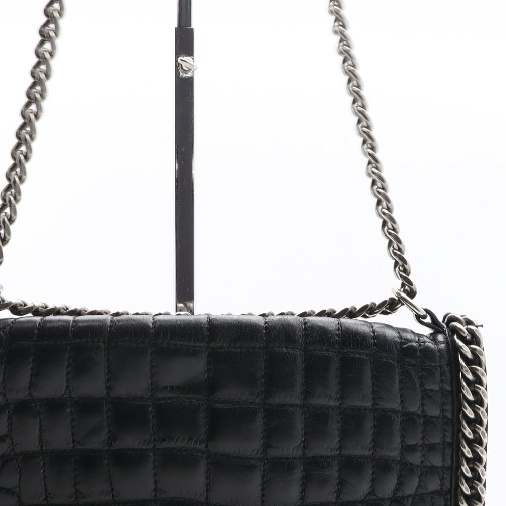 Zara Womens Black PVC Shoulder Bag Size Medium