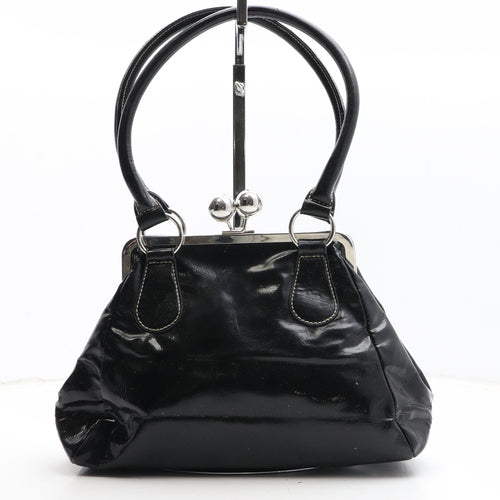 Per Una Womens Black Polyurethane Shoulder Bag Size Medium