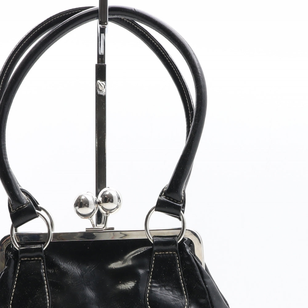 Per Una Womens Black Polyurethane Shoulder Bag Size Medium