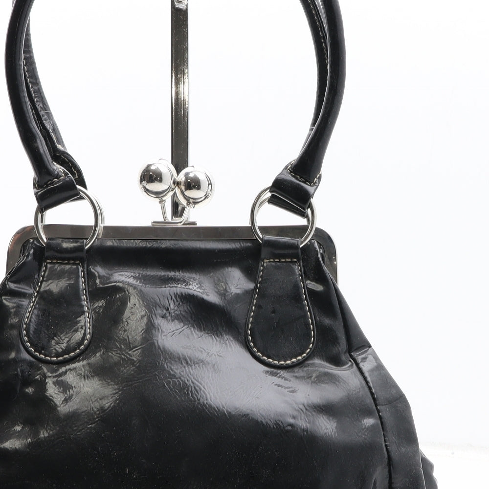 Per Una Womens Black Polyurethane Shoulder Bag Size Medium