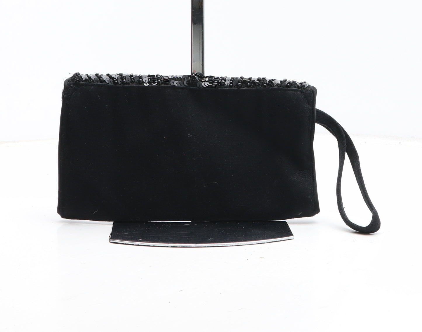 Accessorize Womens Black Cotton Clutch Size Small