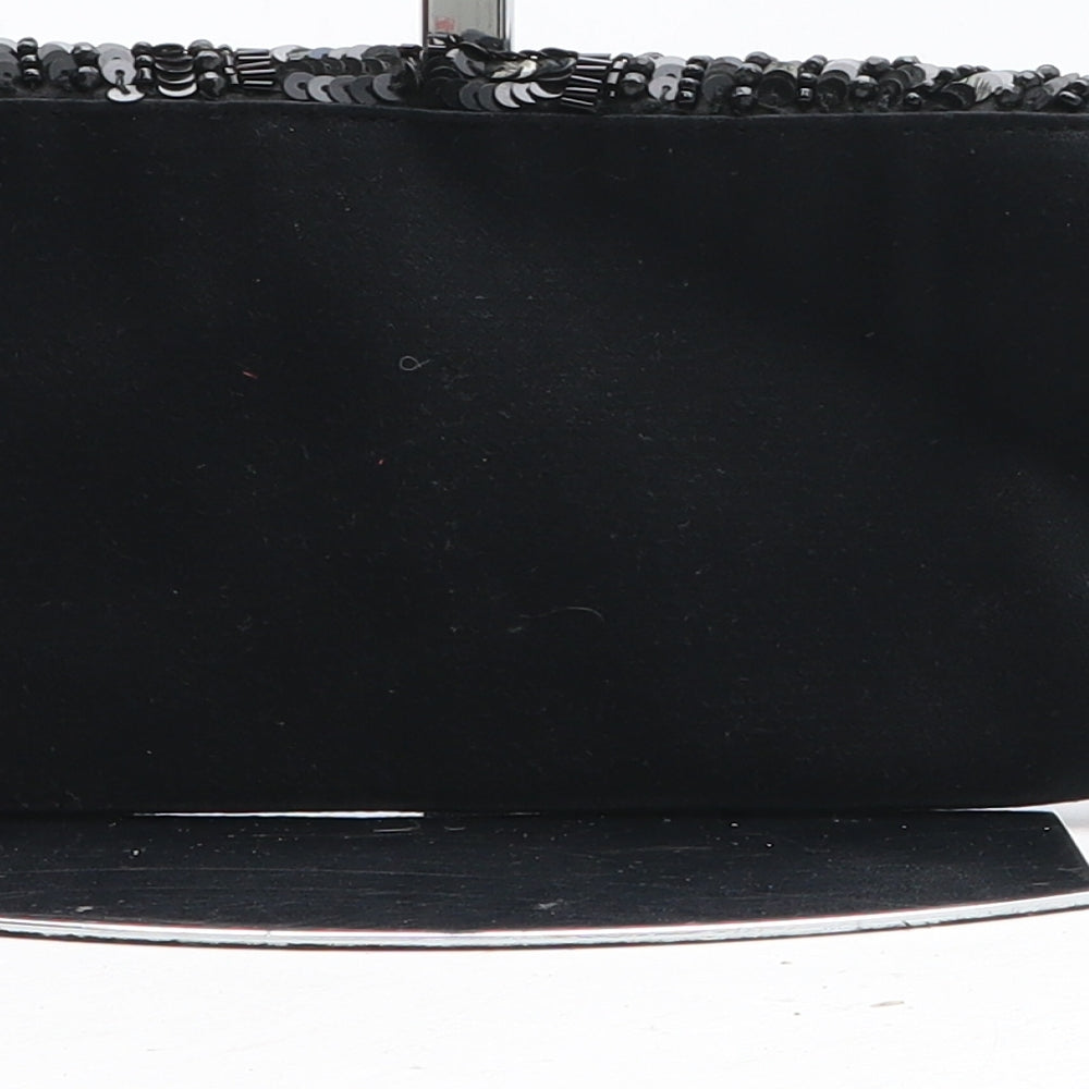 Accessorize Womens Black Cotton Clutch Size Small