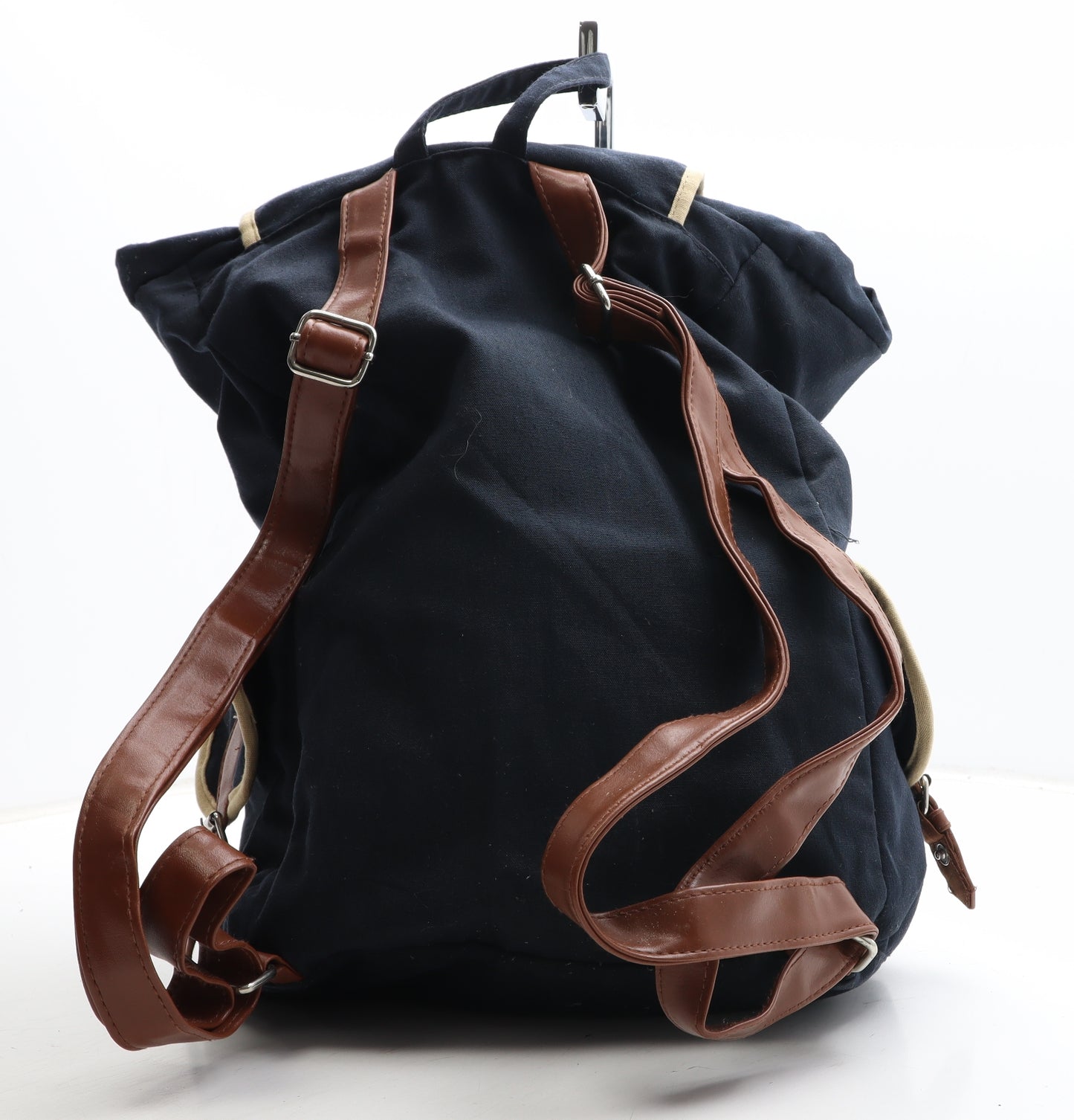 Atmosphere Womens Blue Cotton Backpack Size Large