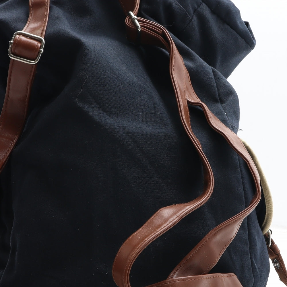 Atmosphere Womens Blue Cotton Backpack Size Large