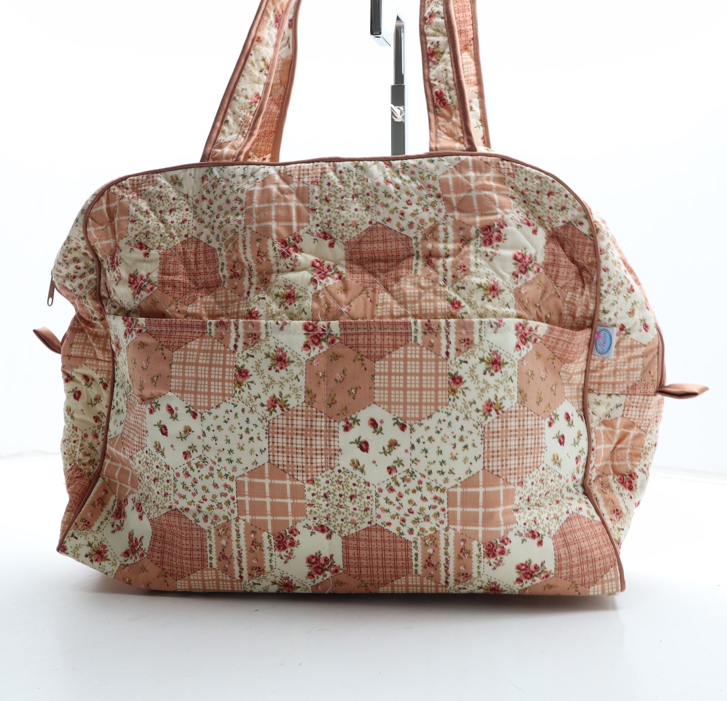Nantita Womens Multicoloured Floral Polyester Top Handle Bag Size Large