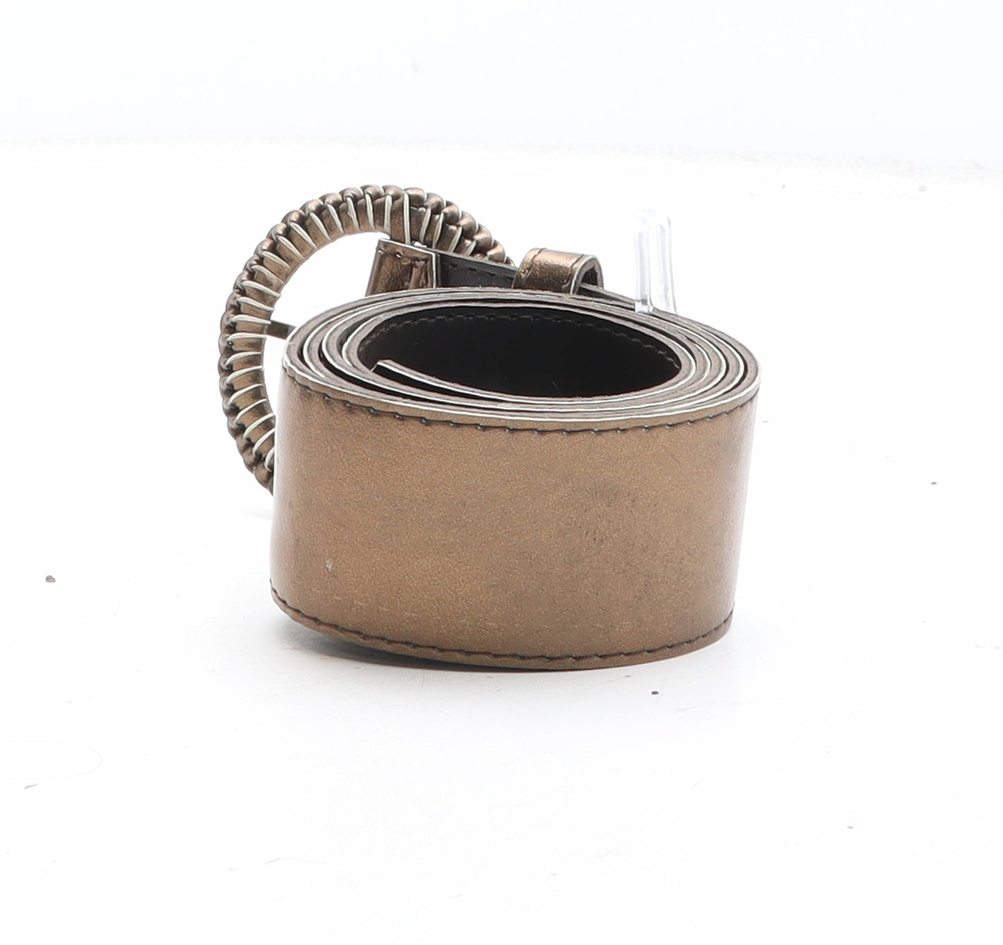 Preworn Womens Brown Solid Synthetic Dress Belt Belt Size 16