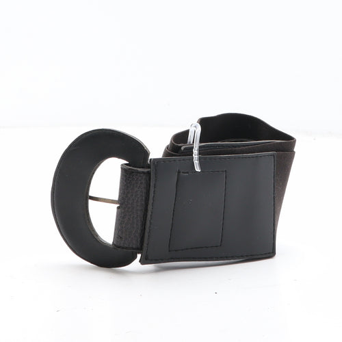 Preworn Womens Brown Solid Polyester Waist Belt Belt One Size