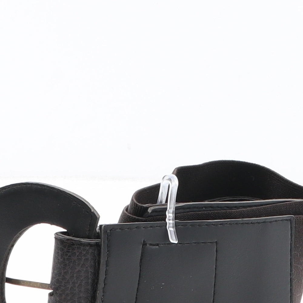 Preworn Womens Brown Solid Polyester Waist Belt Belt One Size