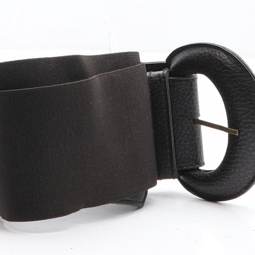 Preworn Womens Brown Solid Polyester Waist Belt Belt One Size