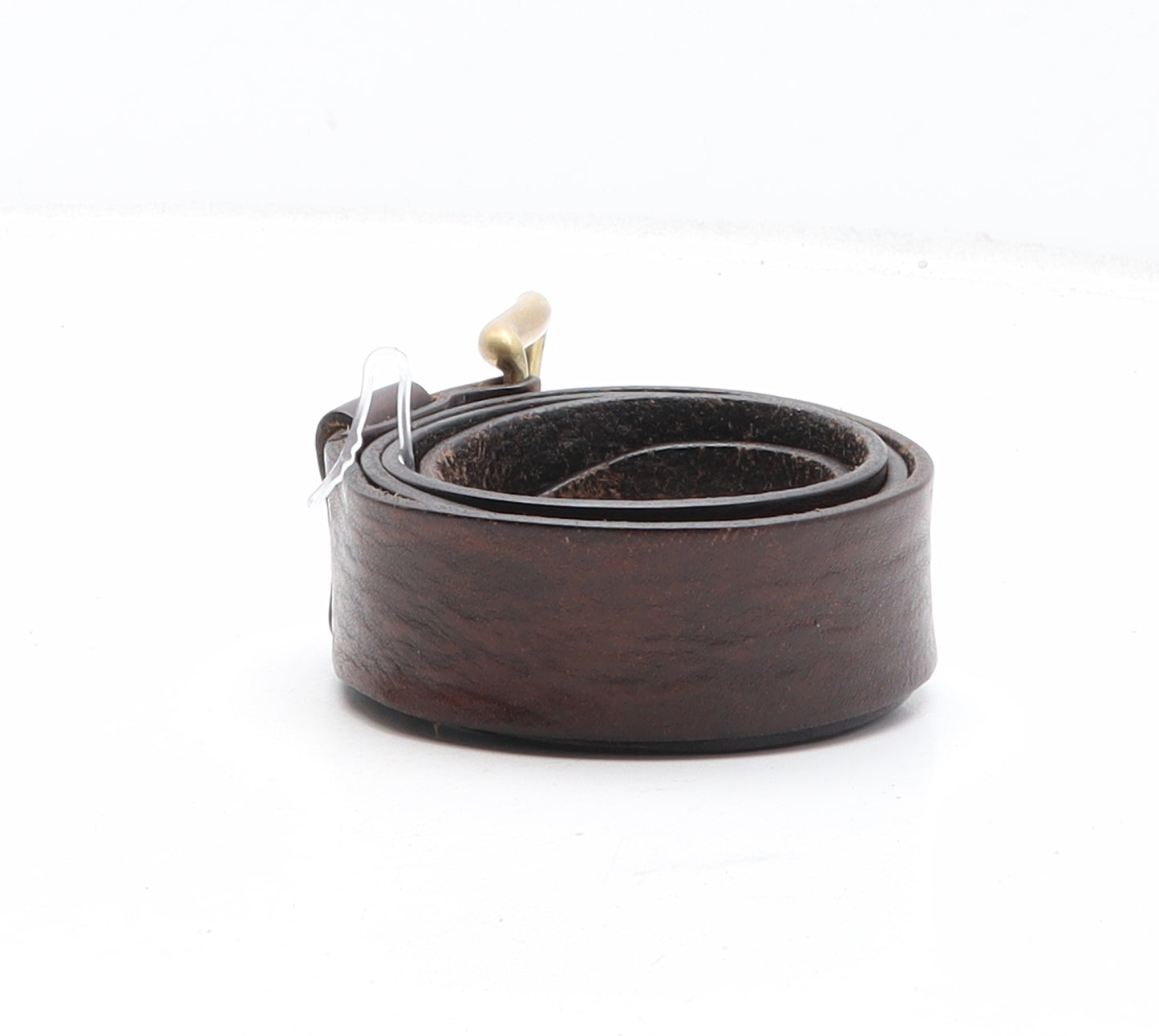 Marks and Spencer Mens Brown Solid Leather Dress Belt Belt Size 42
