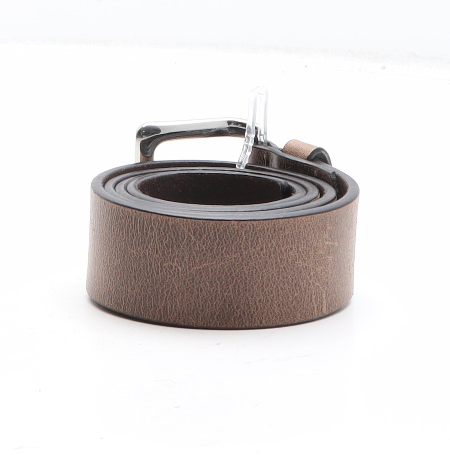 Marks and Spencer Mens Brown Solid Leather Dress Belt Belt Size 30