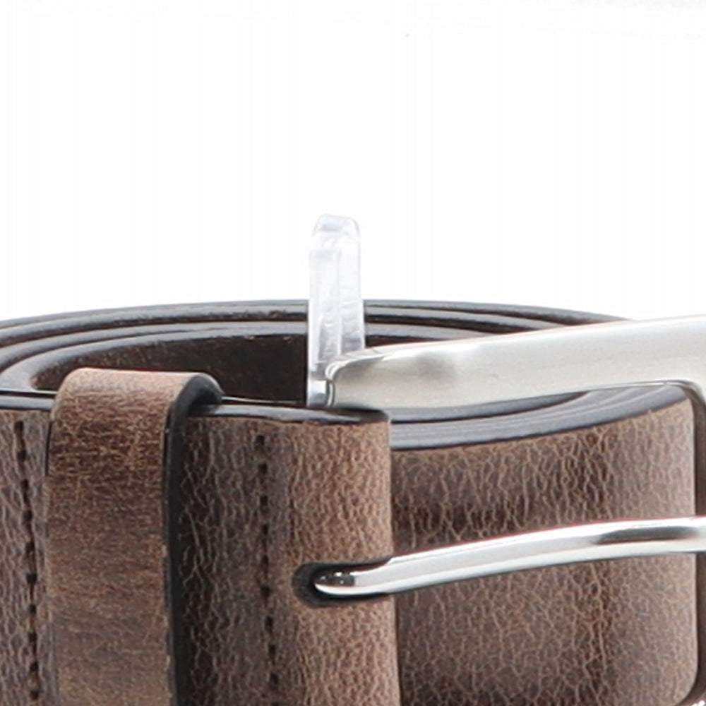 Marks and Spencer Mens Brown Solid Leather Dress Belt Belt Size 30
