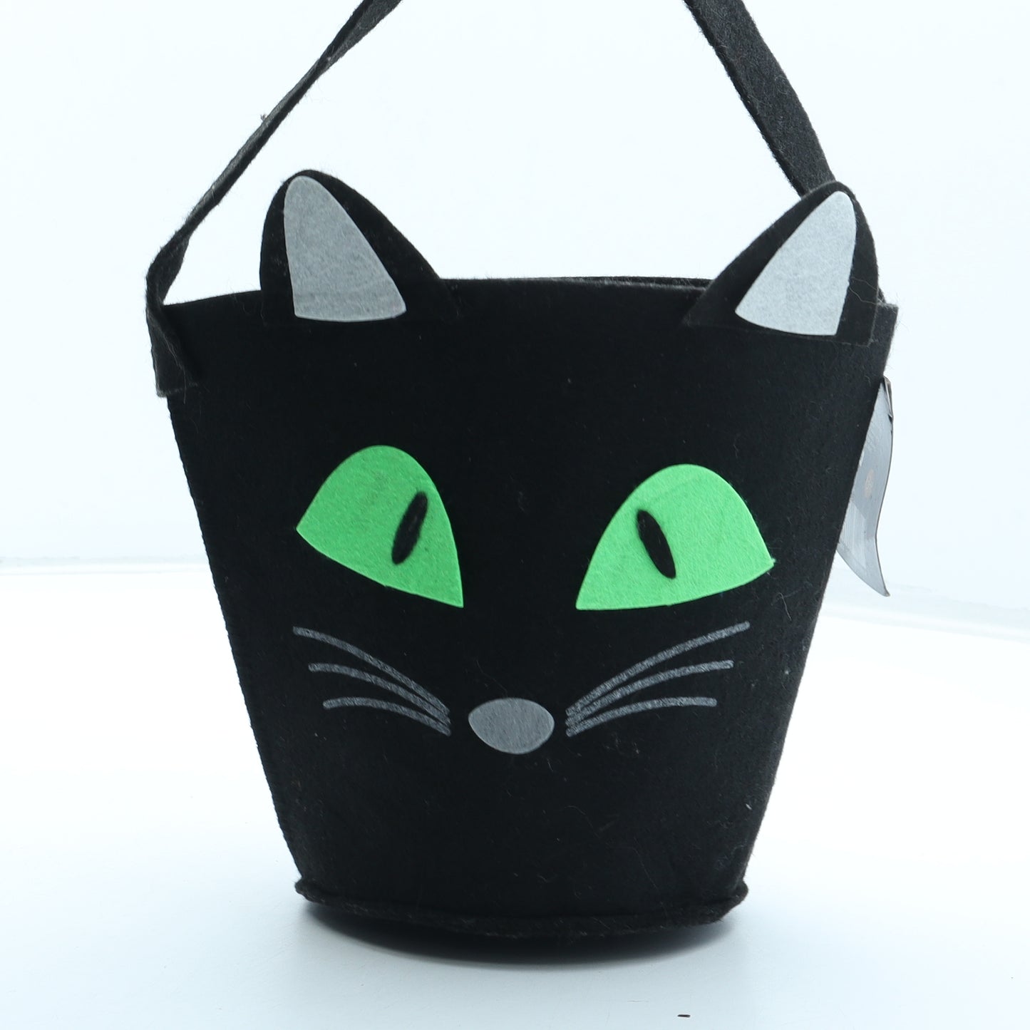 Halloween Magic Girls Black Polyester Top Handle Bag Size Small - Halloween Cat