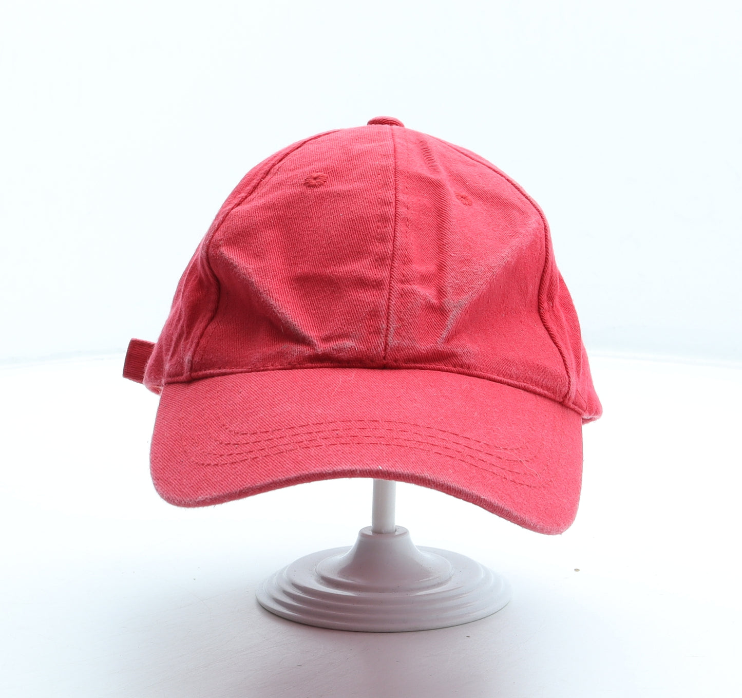 Peacocks Mens Red Polyester Snapback Size Adjustable