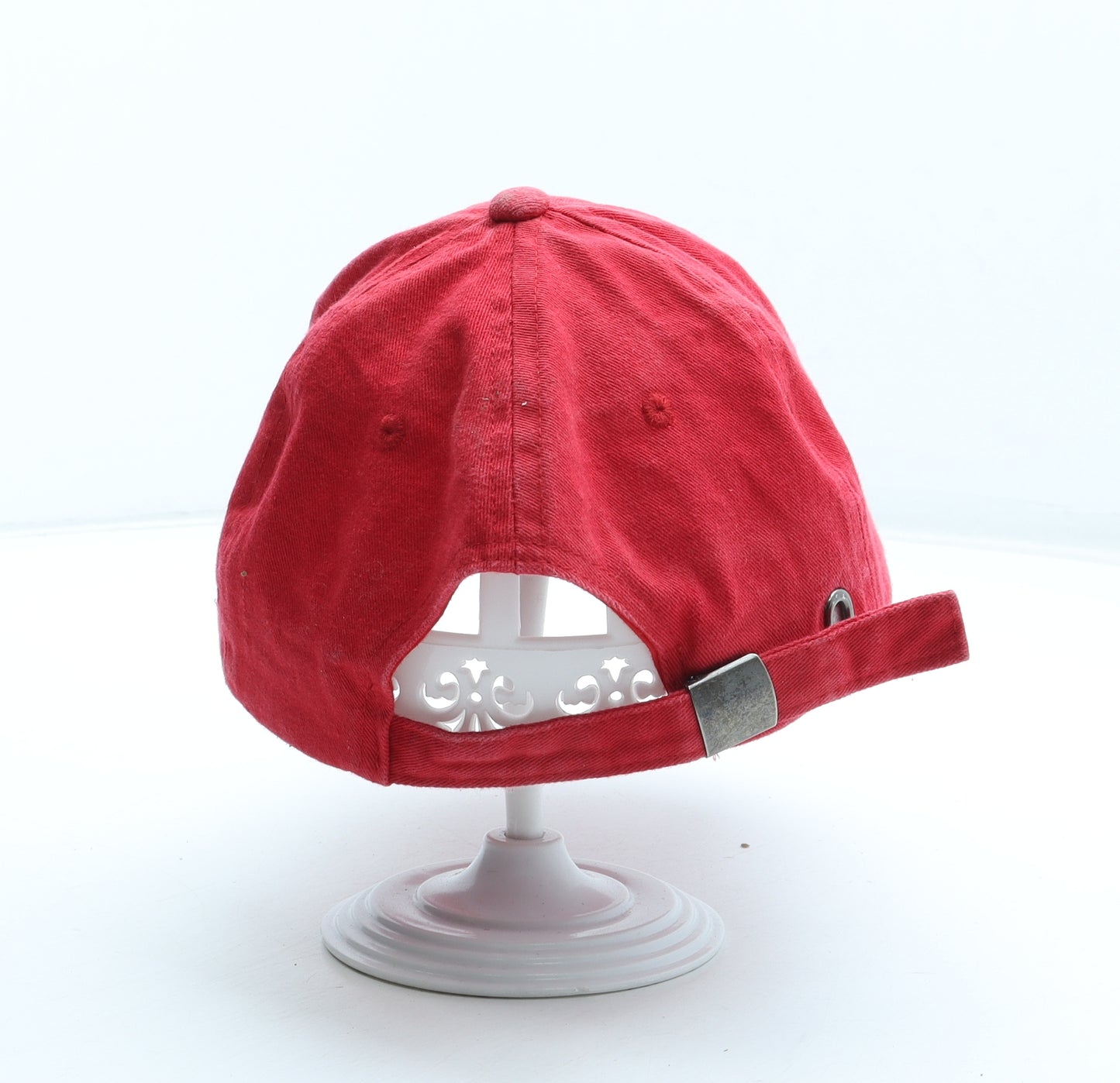 Peacocks Mens Red Polyester Snapback Size Adjustable