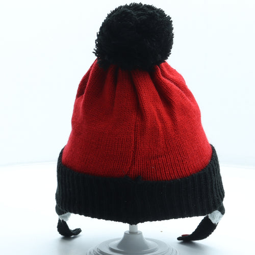 Primark Boys Red Acrylic Bobble Hat Size S - Spiderman