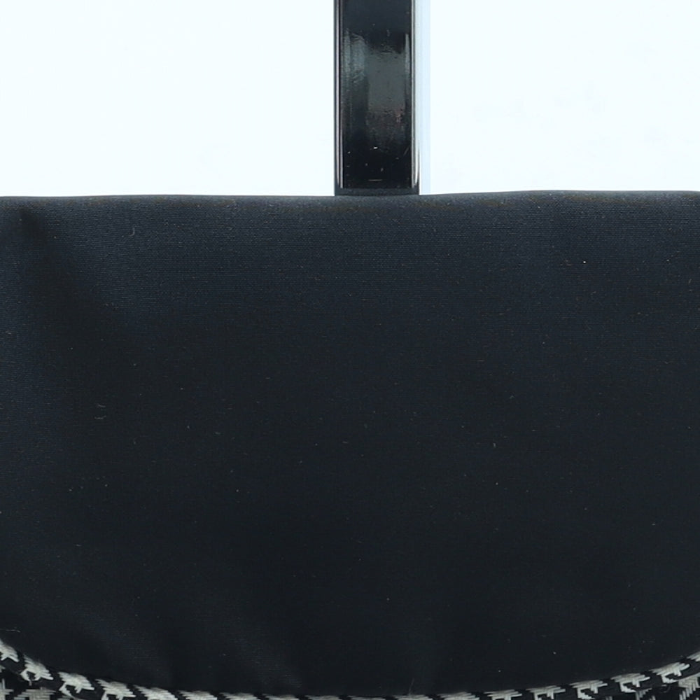 Preworn Womens Black Houndstooth Polyester Bow Tie Wallet Size S