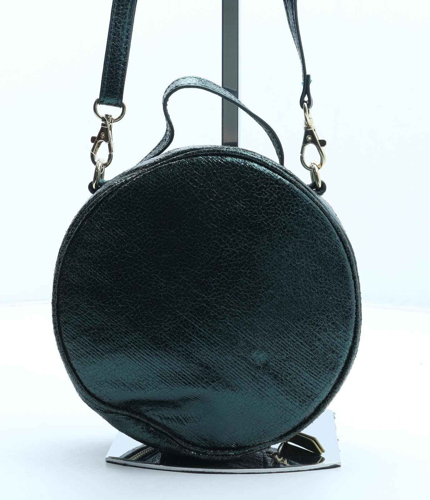 Kendall And Kylie Womens Green Polyurethane Crossbody Size Small