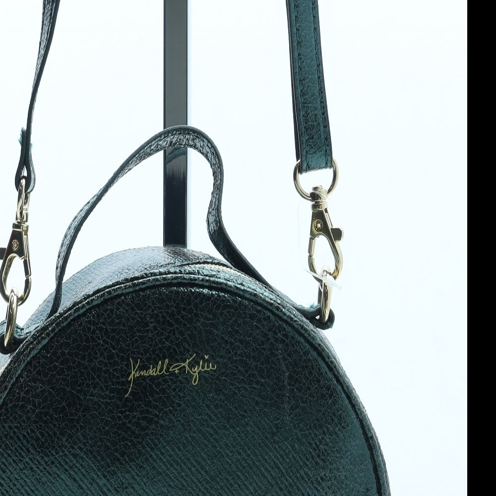 Kendall And Kylie Womens Green Polyurethane Crossbody Size Small