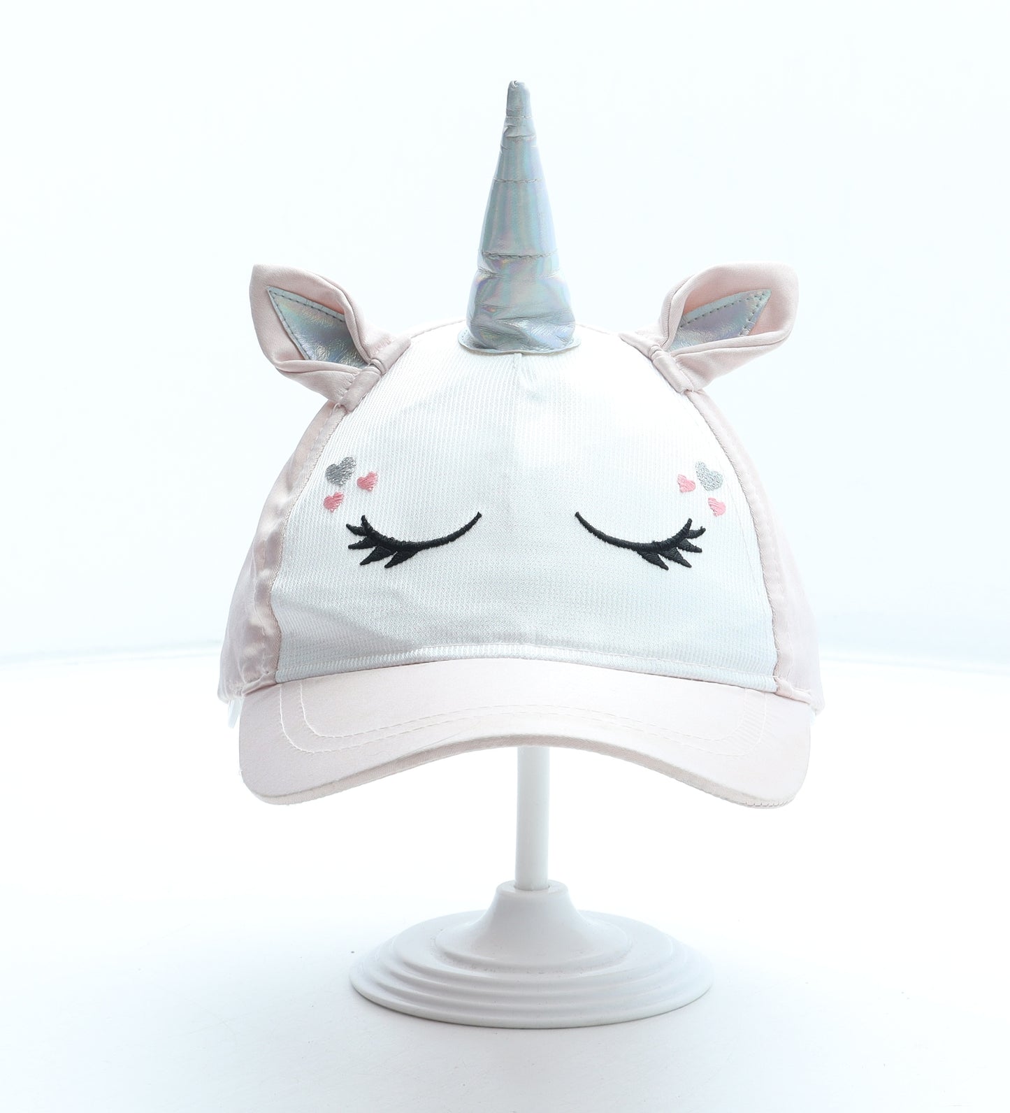 Primark Girls Pink Polyester Snapback Size Adjustable - Unicorn Size 2-4 Years