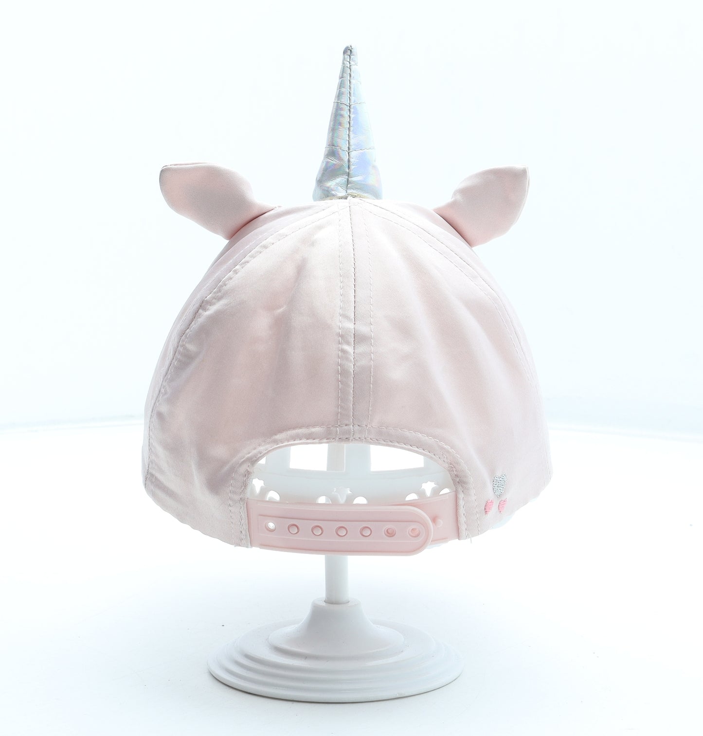 Primark Girls Pink Polyester Snapback Size Adjustable - Unicorn Size 2-4 Years