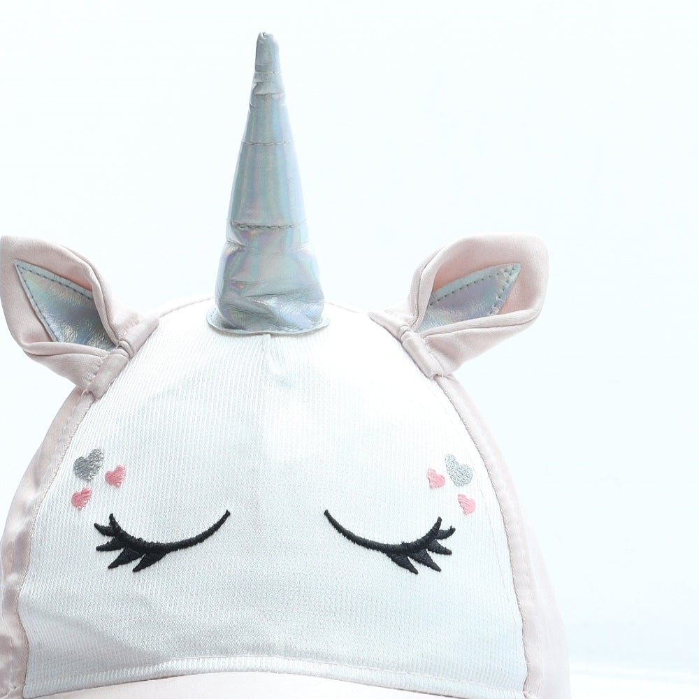 Primark Girls Pink Polyester Snapback Size Adjustable - Unicorn Size 2-4 Years