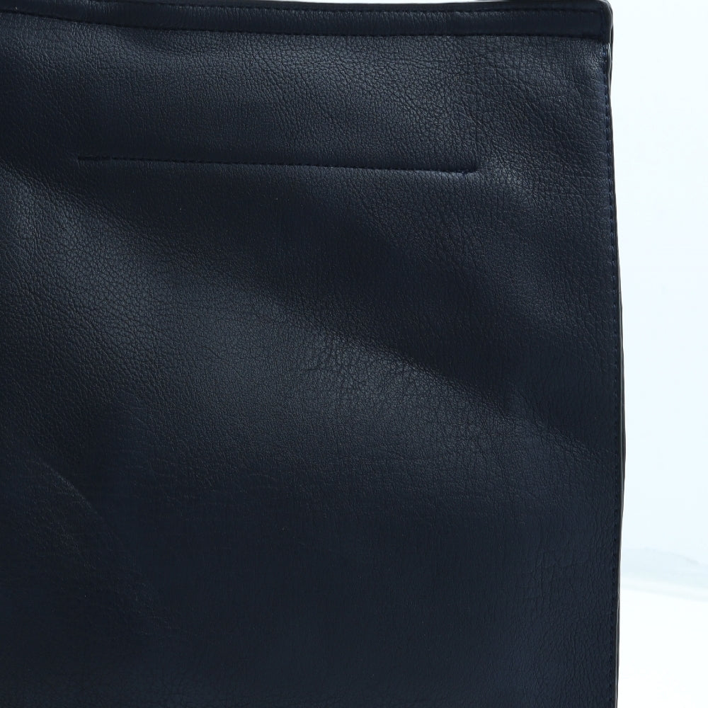 Preworn Womens Blue Leather Crossbody Size Small
