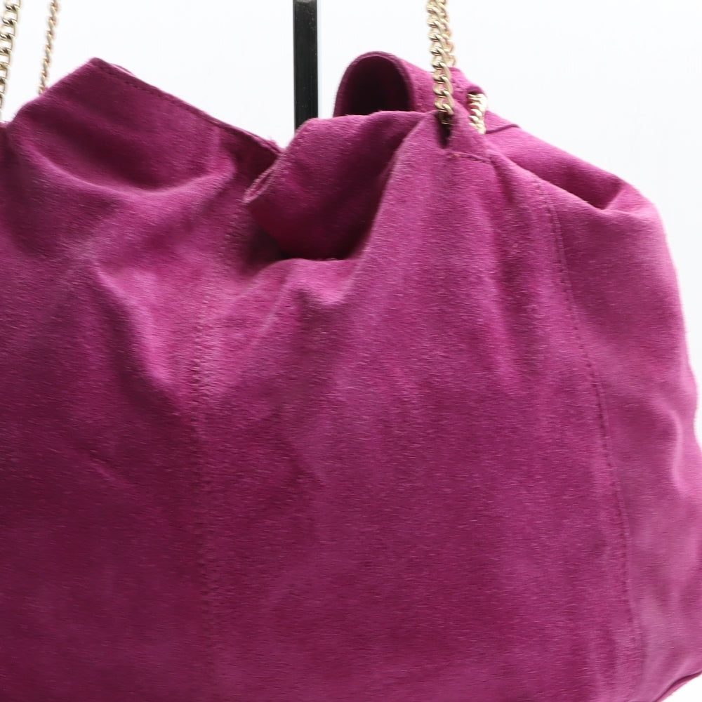 River Island Womens Pink Leather Shoulder Bag Size Medium