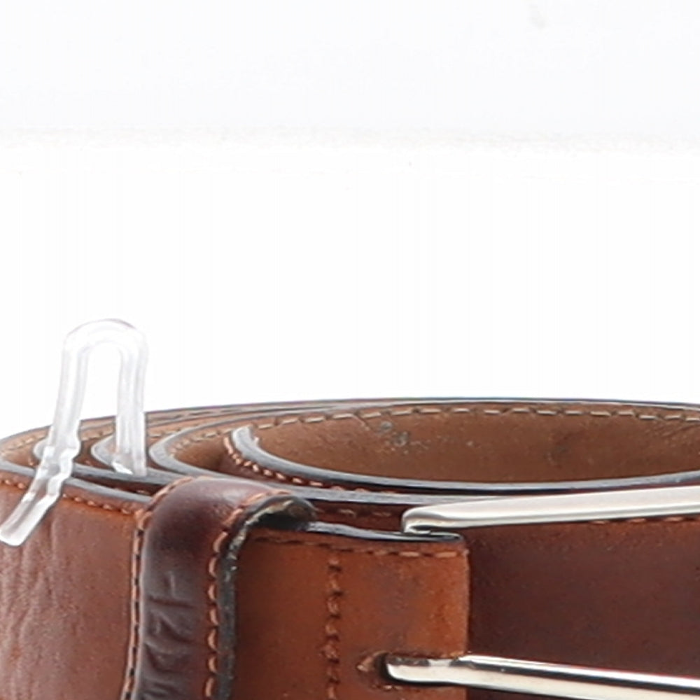 GANT Mens Brown Solid Leather Dress Belt Belt Size 36