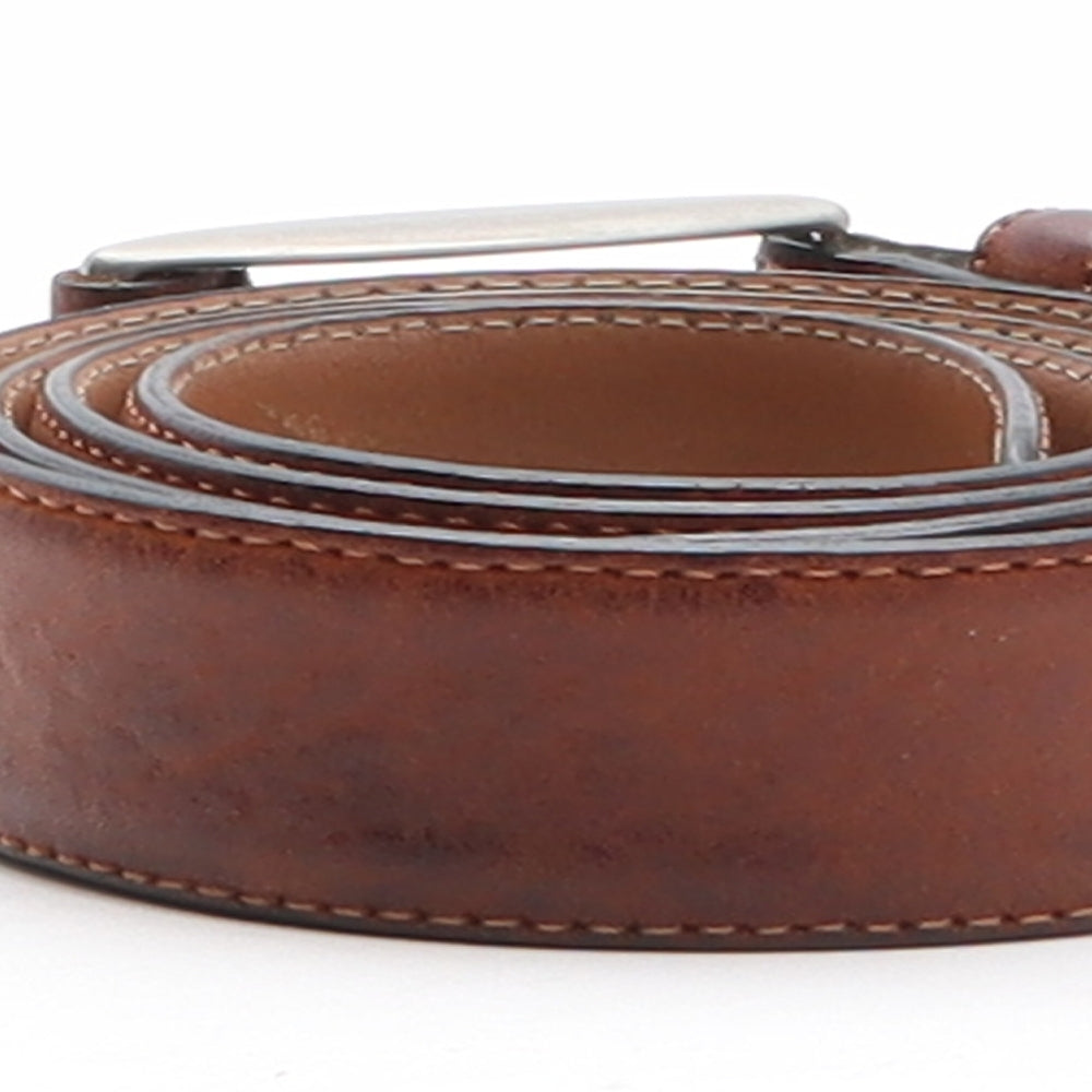 GANT Mens Brown Solid Leather Dress Belt Belt Size 36