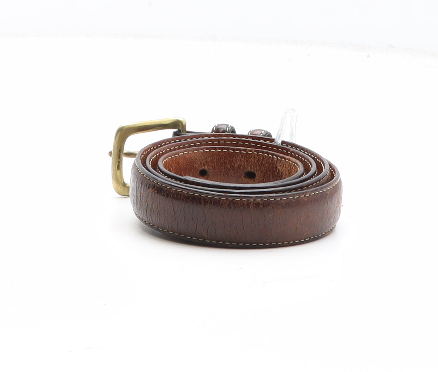Gap Mens Brown Solid Leather Dress Belt Belt Size 34