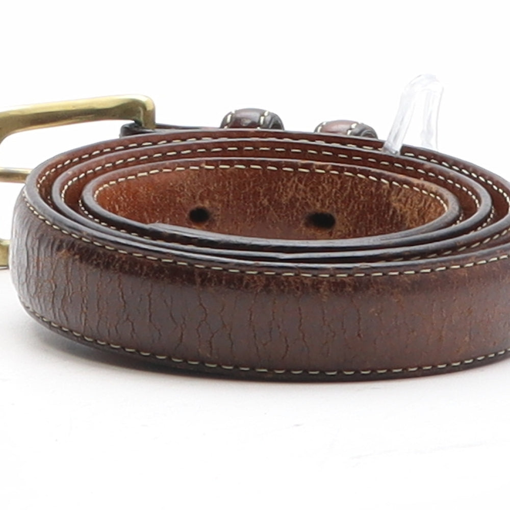 Gap Mens Brown Solid Leather Dress Belt Belt Size 34