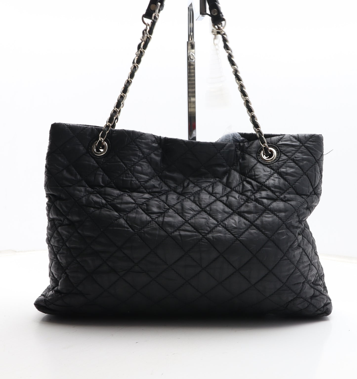 DKNY Womens Black Polyester Top Handle Bag Size Medium